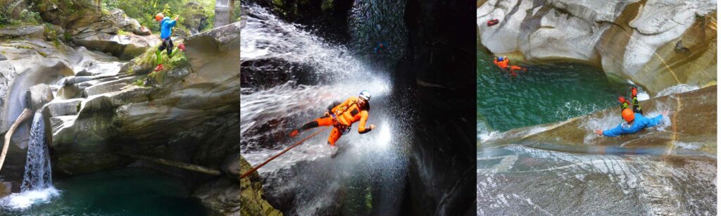 Stage canyoning Italie départ de Grenoble