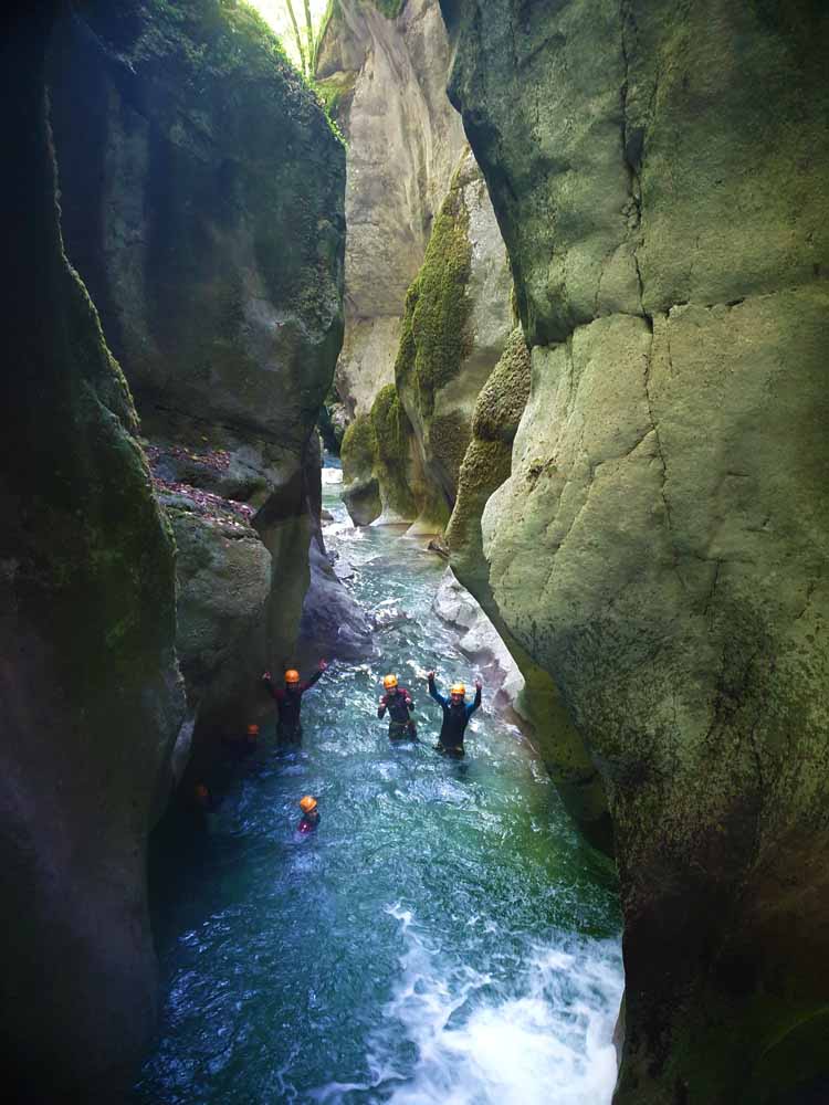canyoning Isère, la fin du Furon